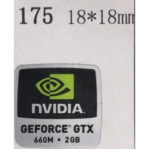 175＃【NVIDIA　GEFORCE GTX 660M 2GB】エンブレムシール　18*18mm