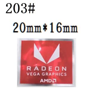 203#  【AMD Radeon VEGA Graphics】エンブレムシール　■20mm*16mm■｜snk