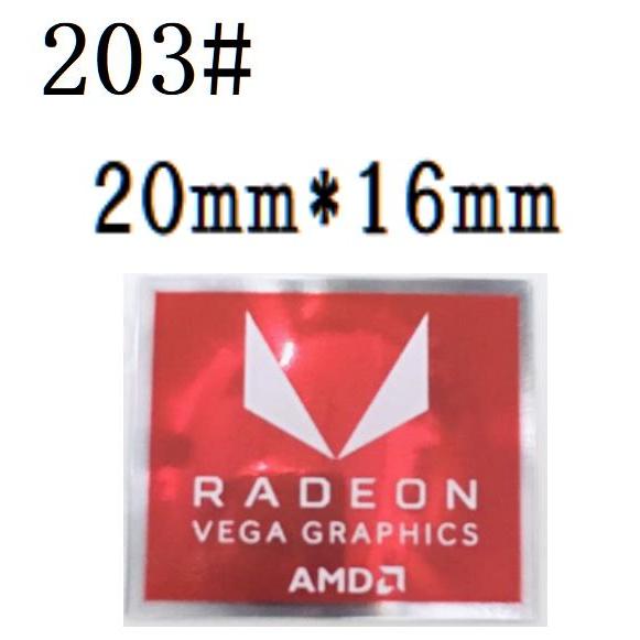 203# 【AMD Radeon VEGA Graphics】エンブレムシール　■20mm*16mm...