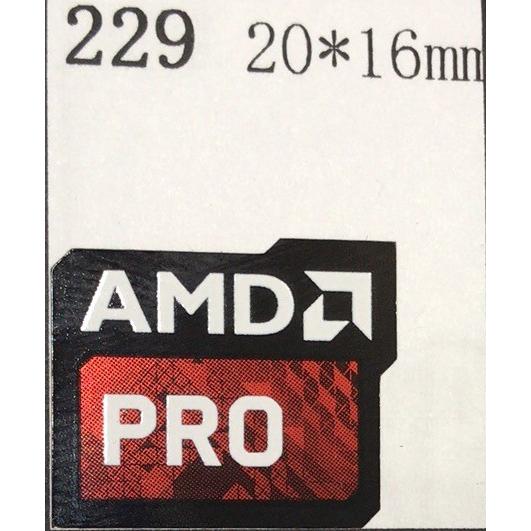 229＃【AMD PRO】エンブレムシール　20*16mm