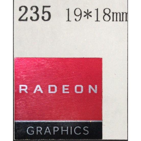 235＃【RADEON】エンブレムシール　19*18mm