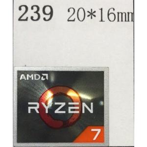 239＃【AMD RYZEN 7】エンブレムシール　20*16mm