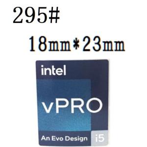 295#  十二代目【intel vPRO i5 An Evo Design 】エンブレムシール　■18mm*23mm■｜snk