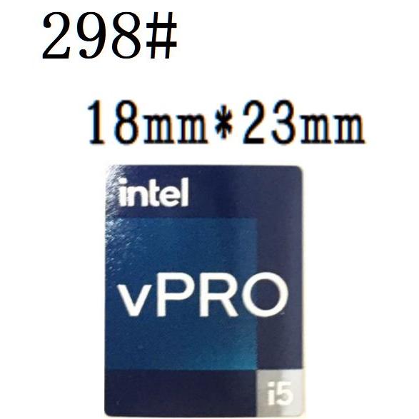 298#  十二代目【intel vPRO i5 】エンブレムシール　■18mm*23mm■