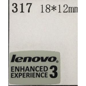 317＃【Lenovo　ENHANCED　EXPERIENCE3】エンブレムシール　18*12mm