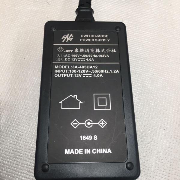 ＜PSEマーク＞東機通商 ACアダプター 3A-485DA12 12V 4.0A  OG400 OG...