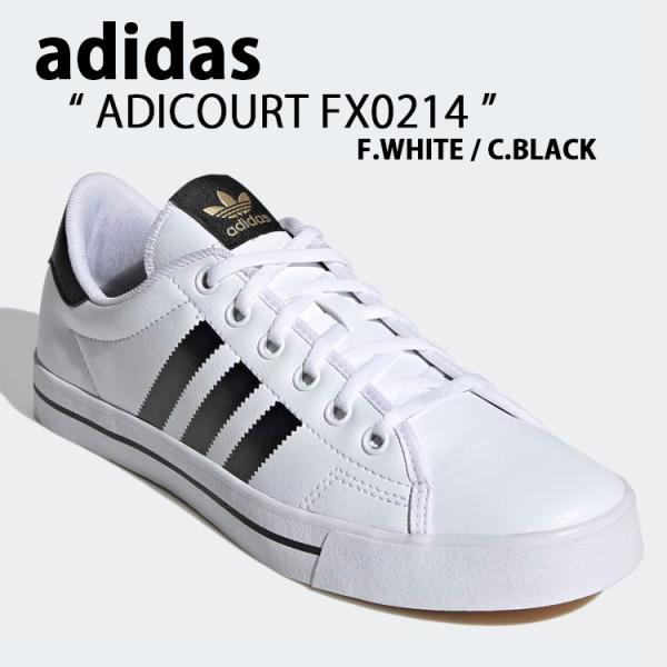 adidas アディダス スニーカー ADICOURT アデイコート FX0214 WHITE BL...