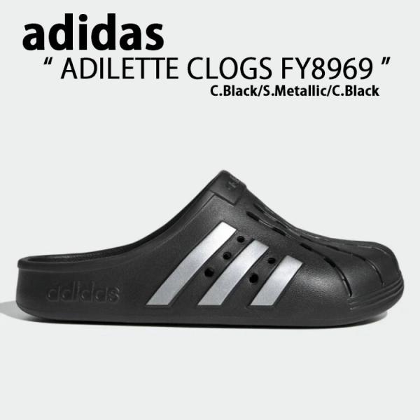 adidas アディダス サンダル スリッパ ADILETTE CLOGS  FY8969 Blac...