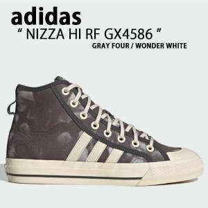 adidas アディダス スニーカー NIZZA HI RF GX4586 ニッツァ ハイカット ハイカットスニーカー GRAY WHITE シューズ クラシック グレー ホワイト｜snkrs-aclo