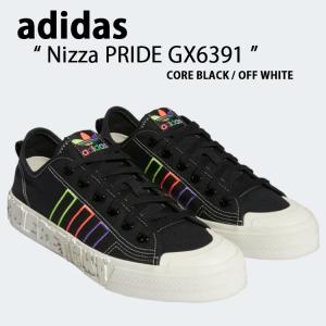 adidas アディダス スニーカー NIZZA PRIDE ニッツァ プライド GX6391 CORE BLACK OFF WHITE ブラック ホワイト メンズ レディース ウィメンズ 男性用 女性用