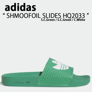 adidas Originals アディダス オリジナルス サンダル スリッパ SHMOOFOIL SLIDES HQ2033 MDG29 シュムーフォイル サンダル Green White グリーン ホワイト