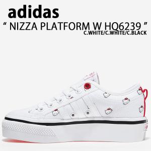 adidas Originals アディダス オリジナルス スニーカー NIZZA PLATFORM W HQ6239 ニッツァ プラットフォーム W WHITE BLACK  レディース 女性用｜snkrs-aclo