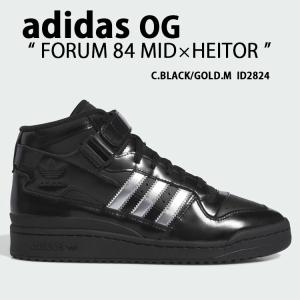 adidas Originals アディダス オリジナルス スニーカー FORUM 84 MID HEITOR ID2824 BLACK SILVER フォーラム ヘイター ブラック シルバー スケートボード