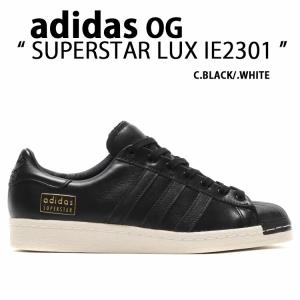 adidas originals アディダス スニーカー SUPERSTAR LUX IE2301 スーパースター ラックス シューズ レザー BLACK WHITE 本革 ブラック ホワイト ラグジュアリー｜セレクトショップ a-clo