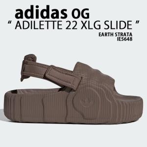 adidas originals アディダス レディース サンダル 厚底 ADILETTE 22 XLG SLIDE IE5648 ブラウン EARTH STRATA アディレッタ ストラップサンダル 厚底サンダル