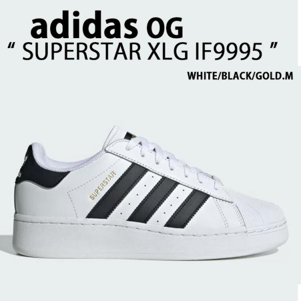 adidas originals スニーカー SUPERSTAR XLG WHITE BLACK G...