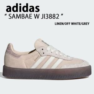 【美品】アディダス サンベイ クリーム ホワイト レザー 厚底 サンバ adidas originals アディダス レディース スニーカー SAMBAE