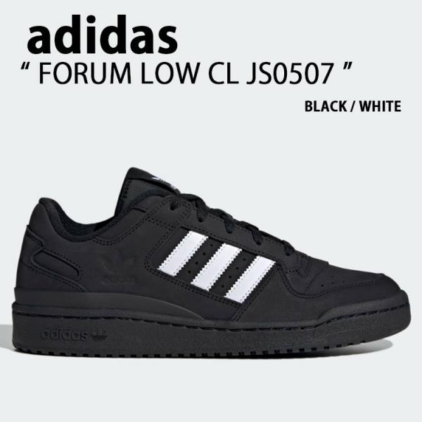 adidas アディダス スニーカー FORUM LOW CL JS0507 BLACK WHITE...