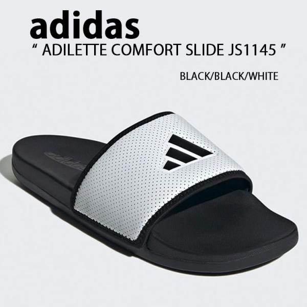 adidas アディダス サンダル ADILETTE COMFORT SLIDE CORE BLAC...