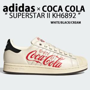 adidas アディダス × コカコーラ コラボ スニーカー COCA COLA SUPERSTAR II KH6892 シューズ スーパースター2 WHITE BLACK CREAM RED コカコーラコラボ ロゴ