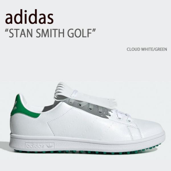 adidas スニーカー STAN SMITH GOLF CLOUD WHITE GREEN メンズ...