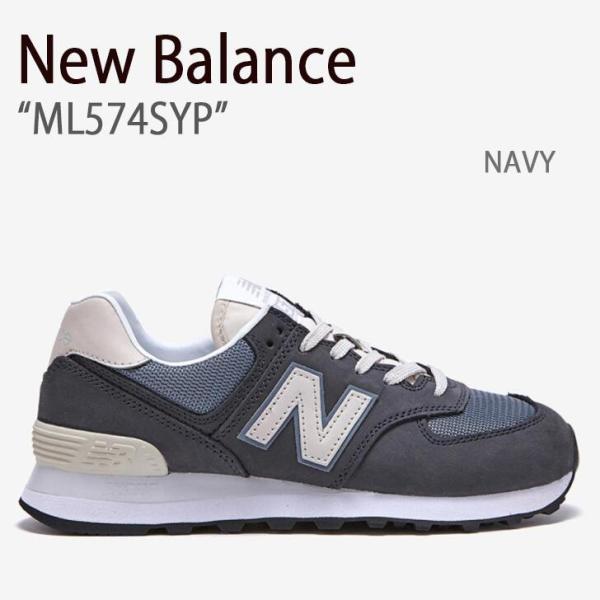 New Balance ニューバランス スニーカー 574 ML574SYP ネイビー メンズ レデ...