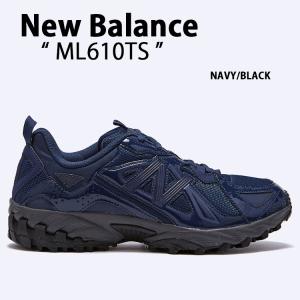 New Balance ニューバランス スニーカー ML610 ML610TS NAVY BLACK シューズ ネイビー ブラック ランニングシューズ メッシュアッパー｜snkrs-aclo