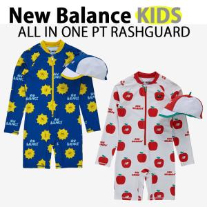 New Balance ニューバランス キッズ 水着 オールインワン RASHGUARD ALL IN ONE ラッシュガード 子供用 ベビー用 総柄プリント キッズ用 ベビー NK9RG3552U