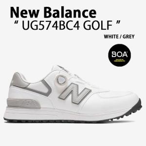 New Balance ニューバランス ゴルフシューズ UG574BC4 GOLF スパイクレス ダイヤル式 NewBalance574 ゴルフ靴 ホワイト グレー メンズ レディース