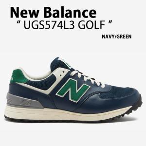 New Balance ニューバランス ゴルフ シューズ UGS574L3 GOLF NAVY GREEN スニーカー NewBalance574 ニューバランス574 ゴルフシューズ スパイクレス 2Eモデル｜snkrs-aclo