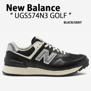 New Balance ニューバランス ゴルフ シューズ UGS574N3 GOLF BLACK GRAY スニーカー NewBalance574 ニューバランス574 ゴルフシューズ スパイクレス 2Eモデル｜snkrs-aclo