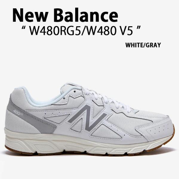 New Balance ニューバランス スニーカー W480RG5 V5 WHITE GRAY シュ...