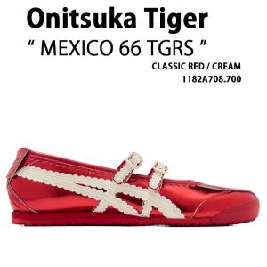 Onitsuka Tiger オニツカタイガー レディース スニーカー MEXICO 66 TGRS 1182A708.700 シューズ メキシコ66タイガース パンプス RED CREAM レッド クリーム