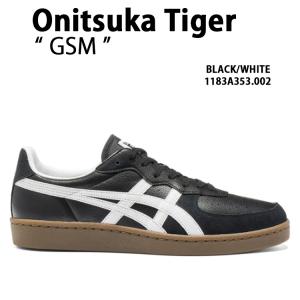 Onitsuka Tiger オニツカタイガー スニーカー GSM BLACK WHITE ジーエスエムエス メンズ レディース 男性用 女性用 1183A353.002｜snkrs-aclo