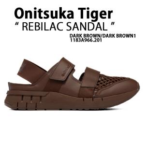 Onitsuka Tiger オニツカタイガー サンダル REBILAC SANDAL DARK BROWN 1183A966.201 レビラックサンダル ダークブラウン 軽量 メッシュ マジックテープ