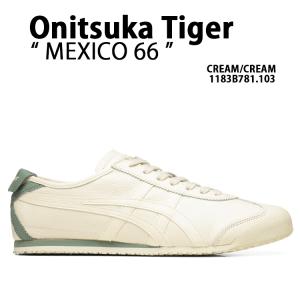 Onitsuka Tiger オニツカタイガー スニーカー MEXICO 66 CREAM メンズ レディース 男性用 女性用 1183B781.103｜snkrs-aclo