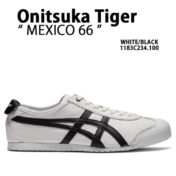 Onitsuka Tiger スニーカーMEXICO 66 WHITE BLACKメンズ レディース...