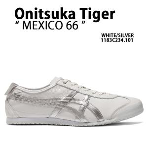 Onitsuka Tiger オニツカタイガー スニーカーMEXICO 66 WHITE SILVER メンズ レディース 男性用 女性用 1183C234.101｜snkrs-aclo