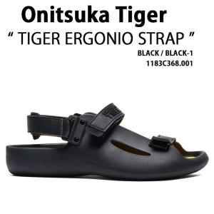Onitsuka Tiger オニツカタイガー レディース スポーツサンダル TIGER ERGONIO STRAP 1183C368.001 シューズ タイガー エルゴニオ ストラップ ブラック イエロー