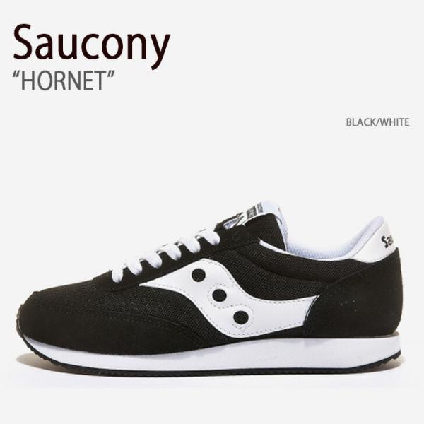 Saucony サッカニー スニーカー HORNET BLACK WHITE S70538-1 シュ...