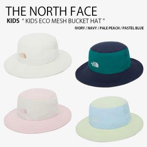 THE NORTH FACE ノースフェイス キッズ バケットハット KIDS ECO MESH BUCKET HAT エコ メッシュ バケット ハット 帽子 あごひも付き 子供用 NE3HQ01R/S/T/U｜snkrs-aclo