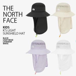 THE NORTH FACE ノースフェイス キッズ バケットハット KIDS K'S LIGHT SUNSHIELD HAT ライト サンシールド ハット 帽子 あごひも付き 子供用 NE3HR02R/S/T/U