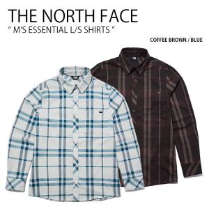 THE NORTH FACE ノースフェイス シャツ M'S ESSENTIAL L/S SHIRTS エッセンシャル ロングスリーブ シャツ 長袖 ブラウン ブルー メンズ レディース NH8LL51B/C