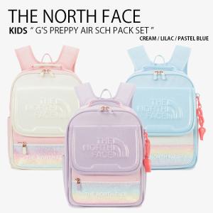 THE NORTH FACE ノースフェイス キッズ リュック G'S PREPPY AIR SCH PACK SET ガールズ リュックサック デイパック バッグ A4収納 子供用 NM2DR03R/S/T