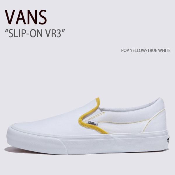 VANS バンズ スニーカー SLIP-ON VR3 POP YELLOW TRUE WHITE V...