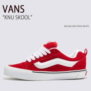 VANS バンズ スニーカー KNU SKOOL RACING RED TRUE WHITE VN0009QCJV6 ニュースクール レイシングレッド トゥルーホワイト メンズ レディース 男性用 女性用