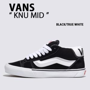 VANS バンズ スニーカー Knu Mid BLACK TRUE WHITE VN000CQ96BT ニューミッド ブラック トゥルーホワイト スエード スウェード メンズ レディース 男性用 女性用｜snkrs-aclo