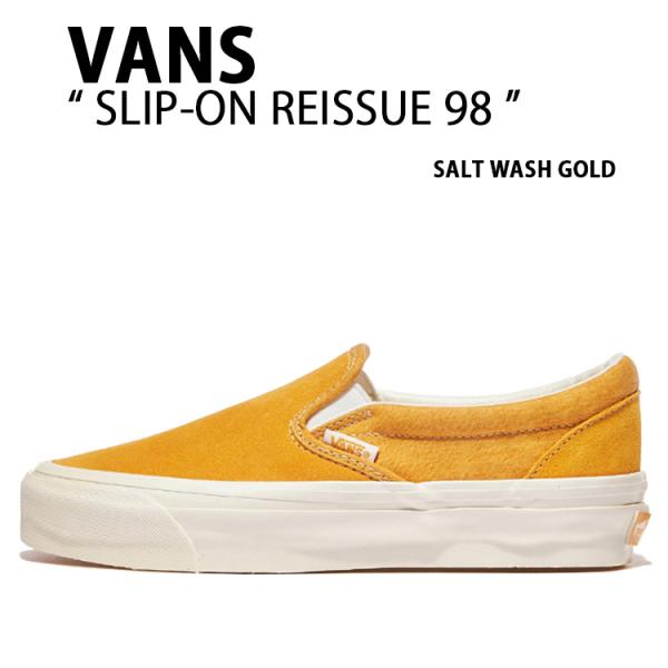 VANS バンズ スニーカー SLIP-ON REISSUE 98 SALT WASH GOLD V...