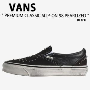 VANS バンズ スニーカー PREMIUM CLASSIC SLIP-ON 98 PEARLIZED BLACK VN000D9PBKA プレミアム クラシック スリッポン 98 パーライズド ブラック 男性用 女性用