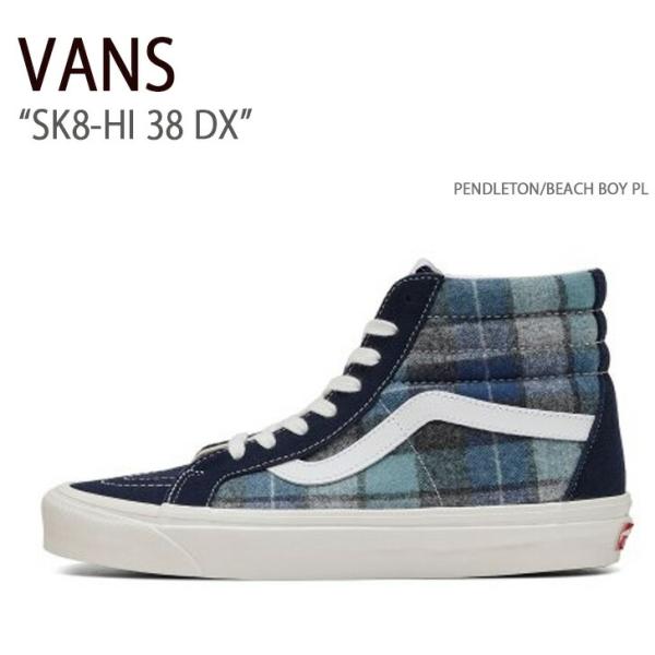 VANS バンズ スニーカー SK8-HI 38 DX PENDLETON BEACH BOY PL...